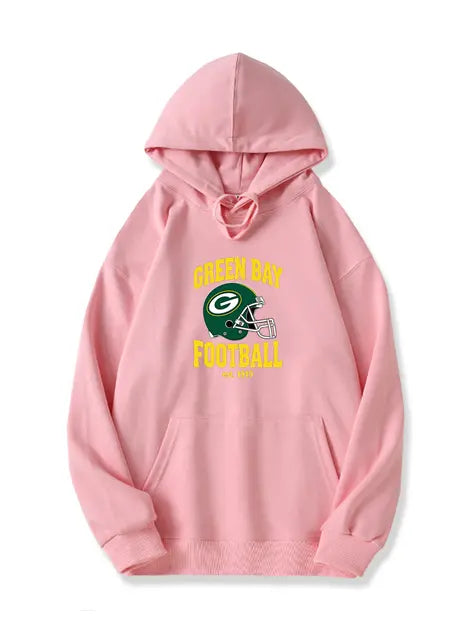 320g NFL Green Bay Packers Printed Cotton Hoodie Emma Bridess