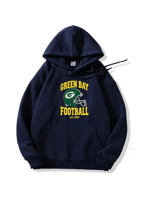 320g NFL Green Bay Packers Printed Cotton Hoodie Emma Bridess
