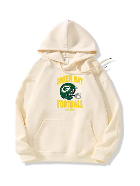 320g NFL Green Bay Packers Printed Cotton Hoodie Emma Bridess