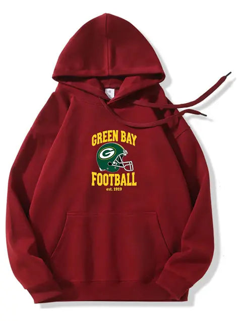 320g NFL Green Bay Packers Printed Cotton Hoodie Emma Bridess