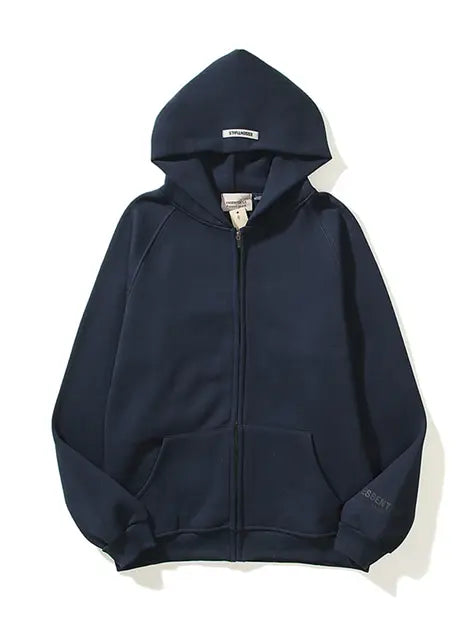Essential Zipper Coton Fleecing Hoodie
