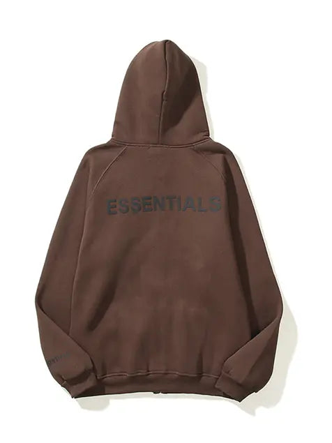 Essential Zipper Coton Fleecing Hoodie