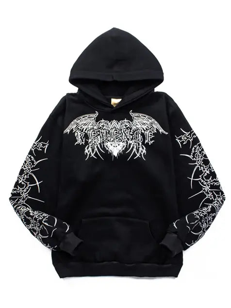 RH Abstract Line Print Hoodie Emma Bridess