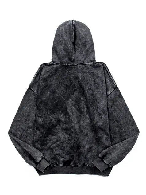 Smoking Baby Print Wash Old Hoodie Emma Bridess