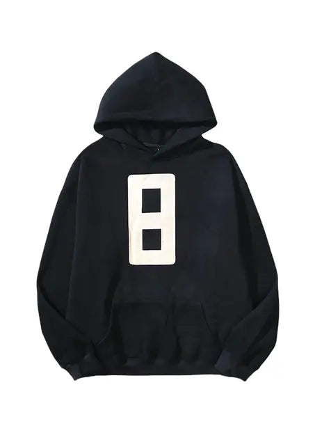 8 Number Printed Cotton Hoodie Emma Bridess