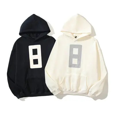 8 Number Printed Cotton Hoodie Emma Bridess