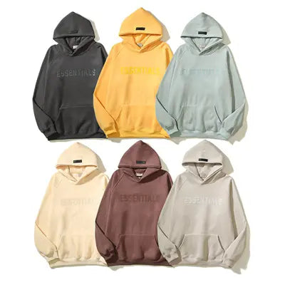 Essential Pure Color Cotton Hoodie Emma Bridess