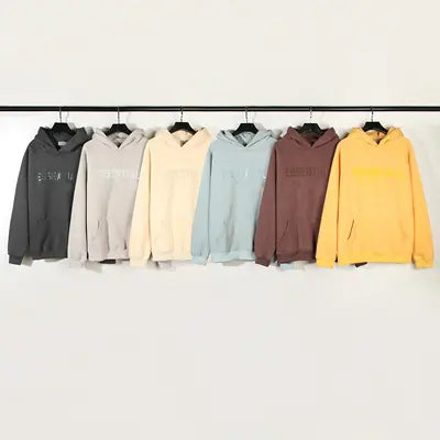 Essential Pure Color Cotton Hoodie Emma Bridess
