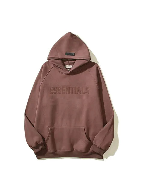 Essential Pure Color Cotton Hoodie Emma Bridess