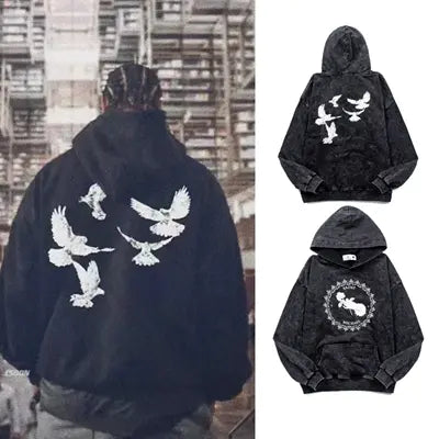 SAINT Dove Wash Old Hoodie Emma Bridess