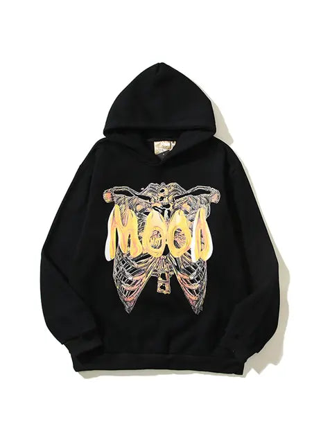 Not In The Mood Printed Hoodie Emma Bridess