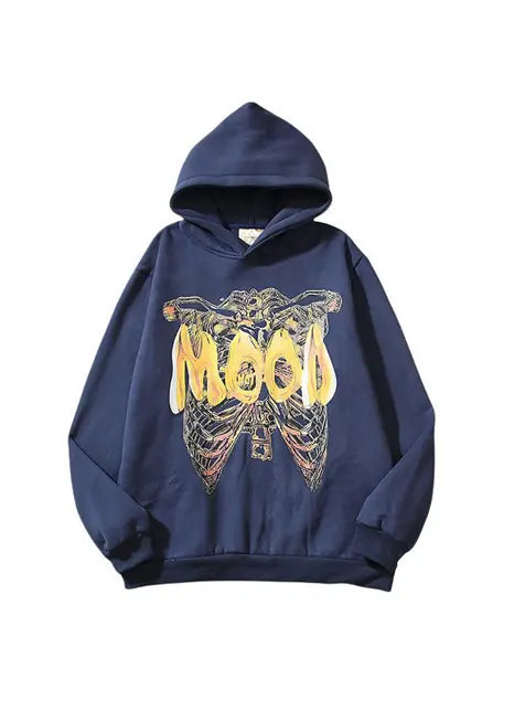 Not In The Mood Printed Hoodie Emma Bridess
