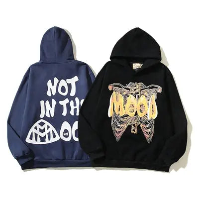 Not In The Mood Printed Hoodie Emma Bridess