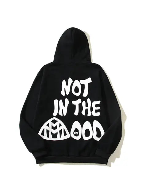 Not In The Mood Printed Hoodie Emma Bridess
