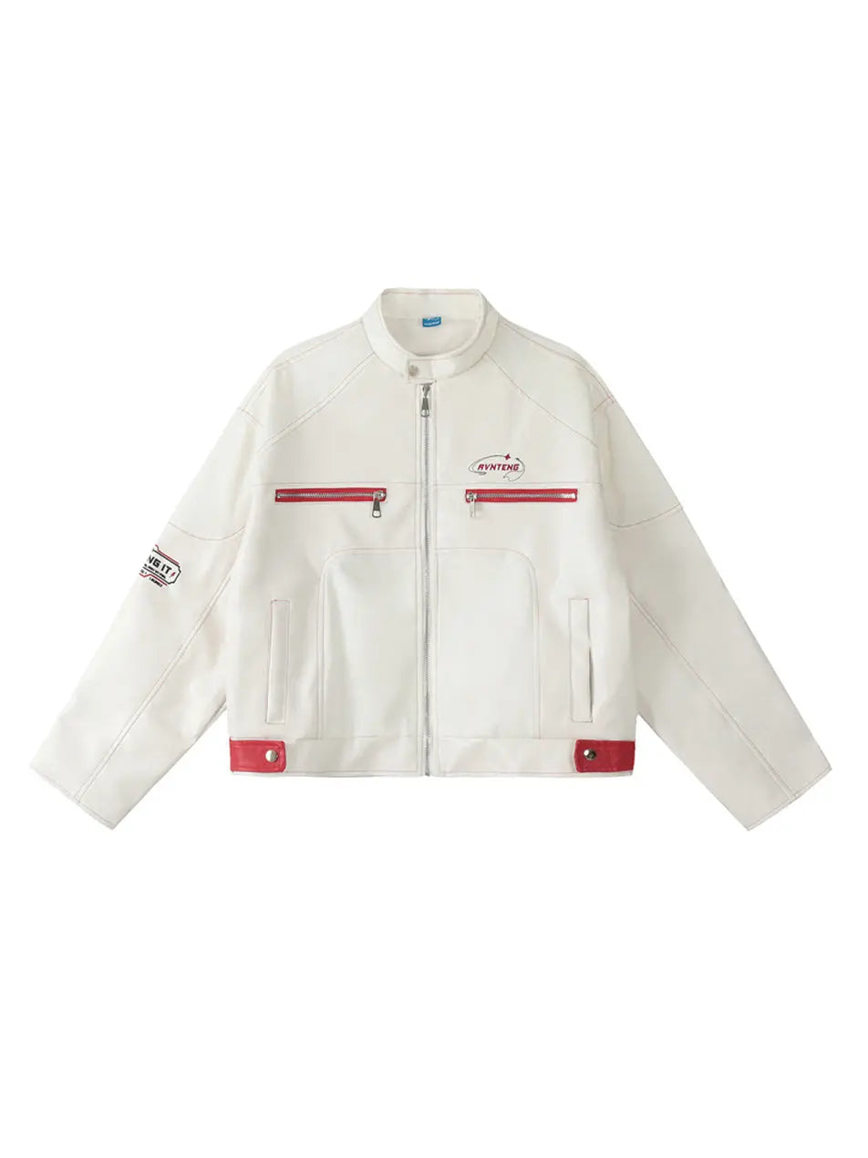 Women's Zipper Faux Leather Jacket – Sleek & Stylish Outerwear Emma Bridess