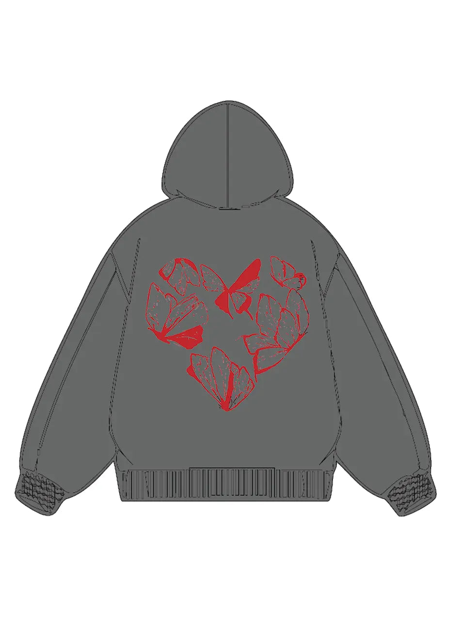 320g Letter Printed Cotton Hoodie for Valentine's Day Emma Bridess