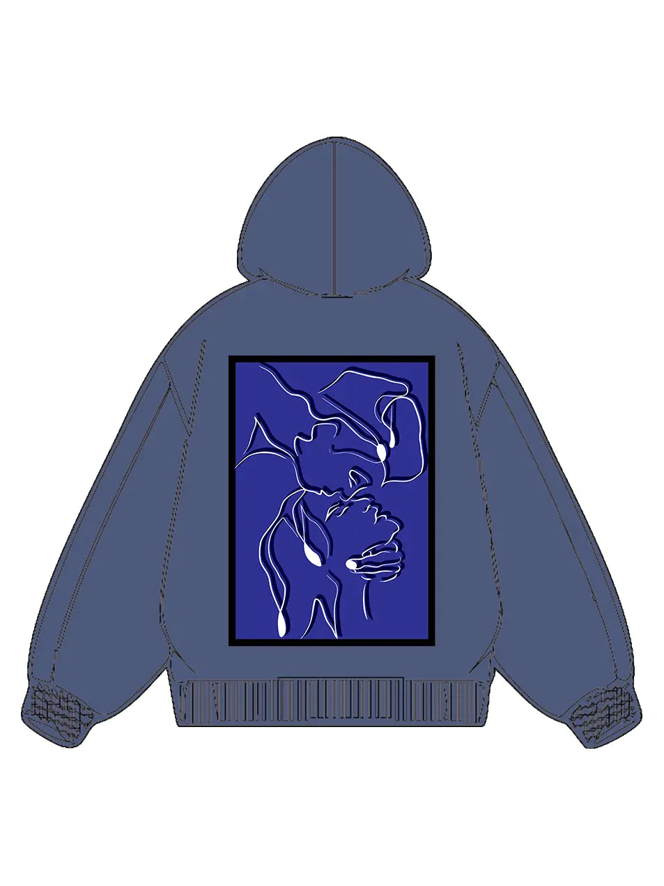 320g Cotton Back Printed Hoodie for Valentine's Day Emma Bridess