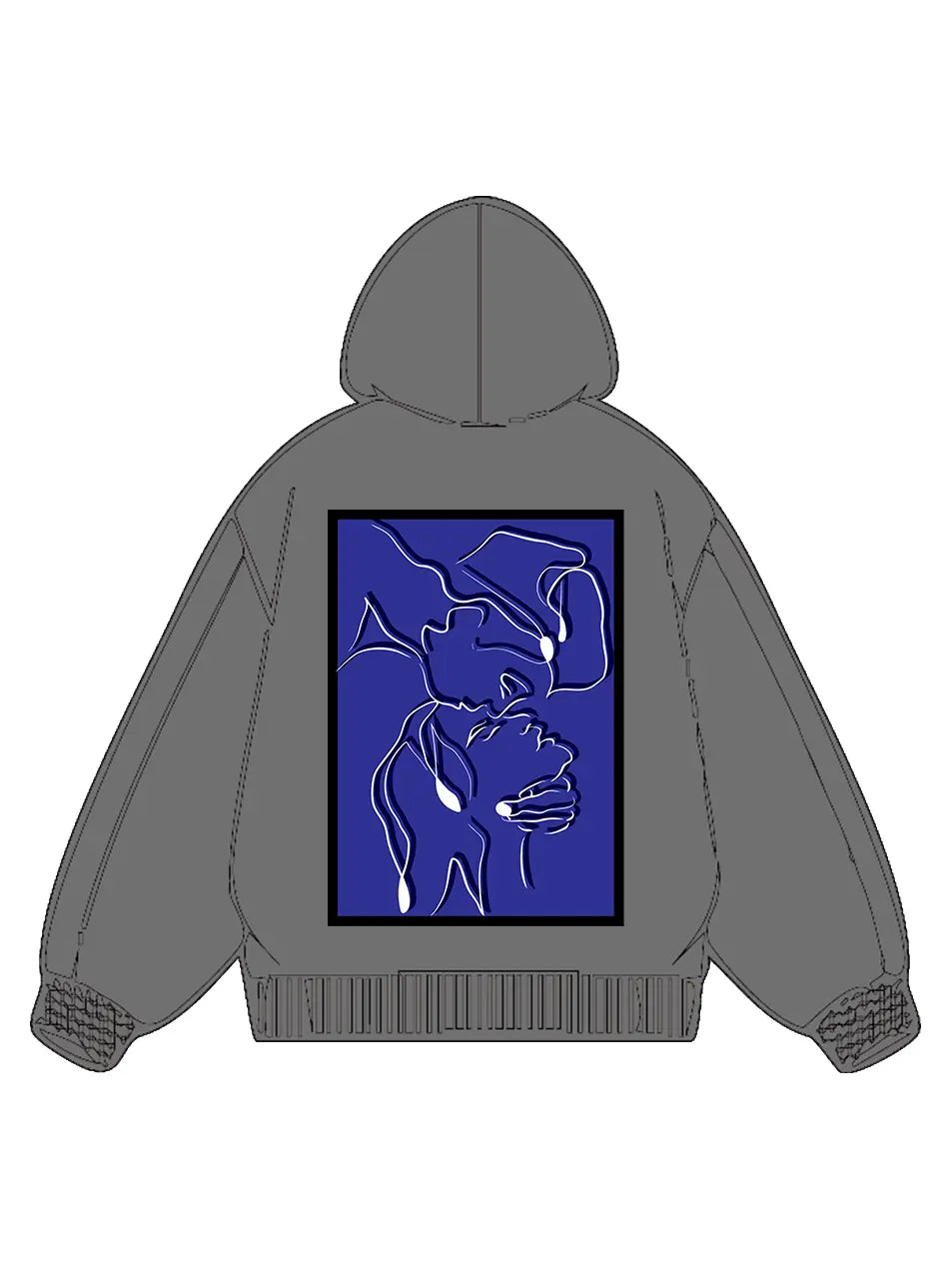 320g Cotton Back Printed Hoodie for Valentine's Day Emma Bridess