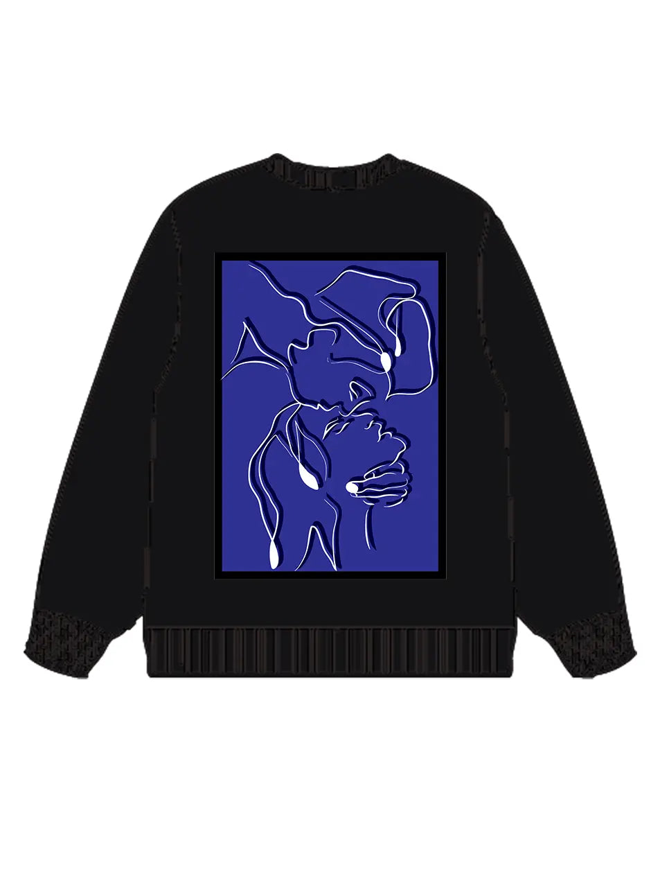 350g Cotton Back Printed Wash Old Sweatshirt for Valentine's Day Emma Bridess