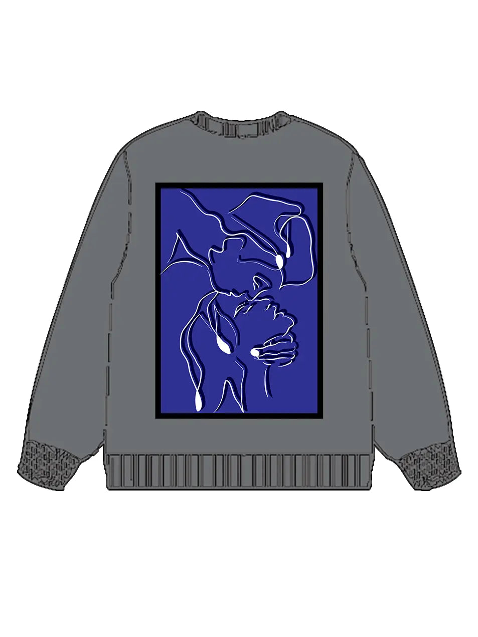 350g Cotton Back Printed Wash Old Sweatshirt for Valentine's Day Emma Bridess