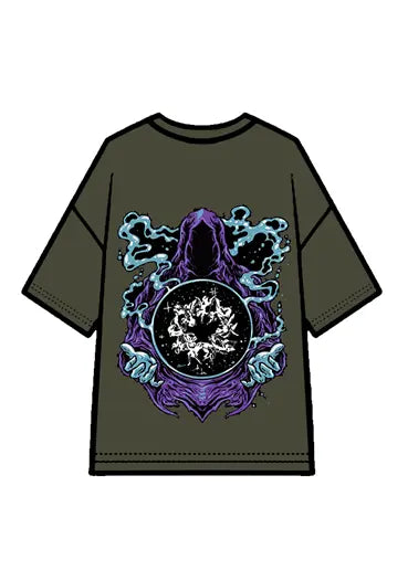 270g Cotton Easter Back Printed Wash Old T-shirt