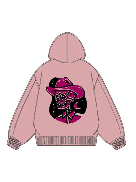 320g Back Ghost Rider Easter Cotton Hoodie