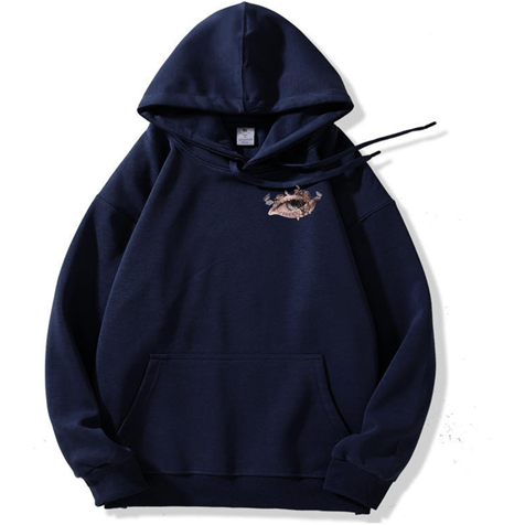 320g Bloom Eye Printed Cotton Hoodie Emma Bridess