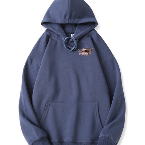 320g Bloom Eye Printed Cotton Hoodie Emma Bridess