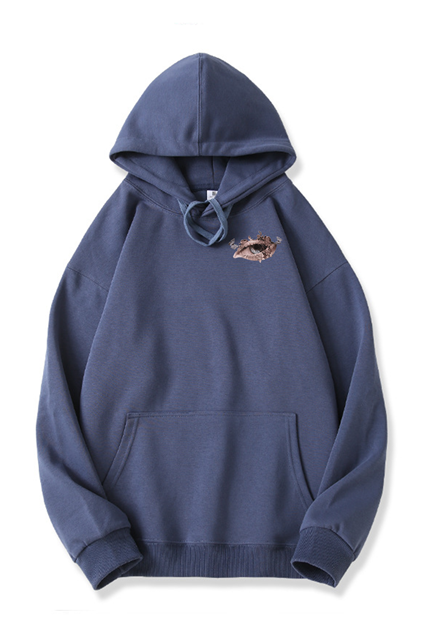 320g Bloom Eye Printed Cotton Hoodie Emma Bridess