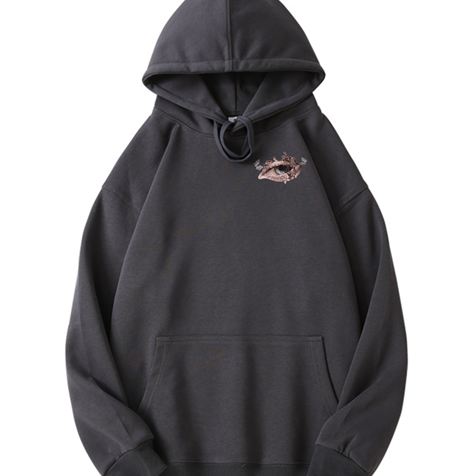 320g Bloom Eye Printed Cotton Hoodie Emma Bridess