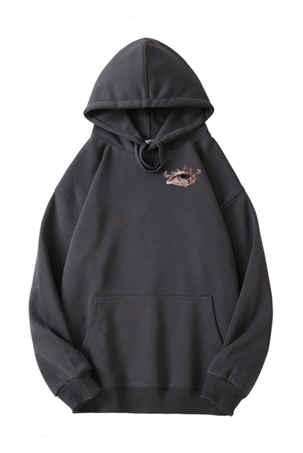 320g Bloom Eye Printed Cotton Hoodie Emma Bridess