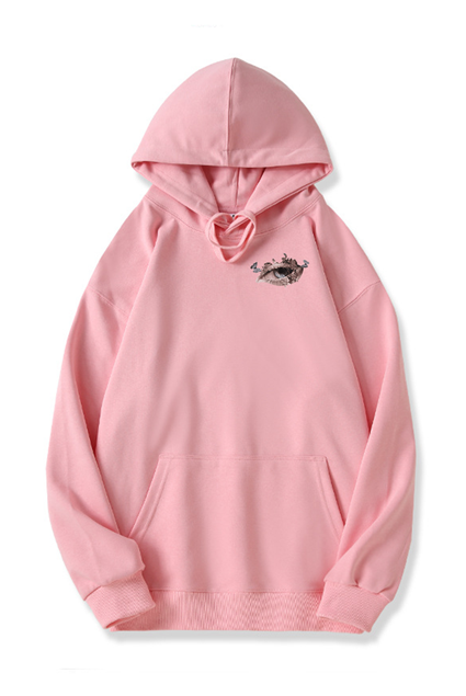 320g Bloom Eye Printed Cotton Hoodie Emma Bridess