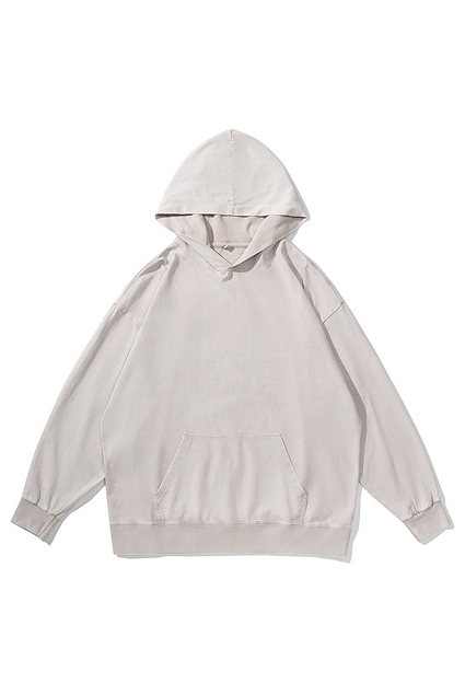 360g Skull Butterfly Back Printed Wash Old Cotton Hoodie Emma Bridess