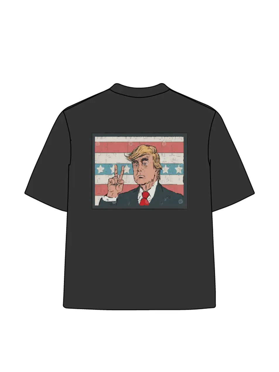 270g Cotton MAGA Printed Wash Old T-shirt for Independence Day Emma Bridess