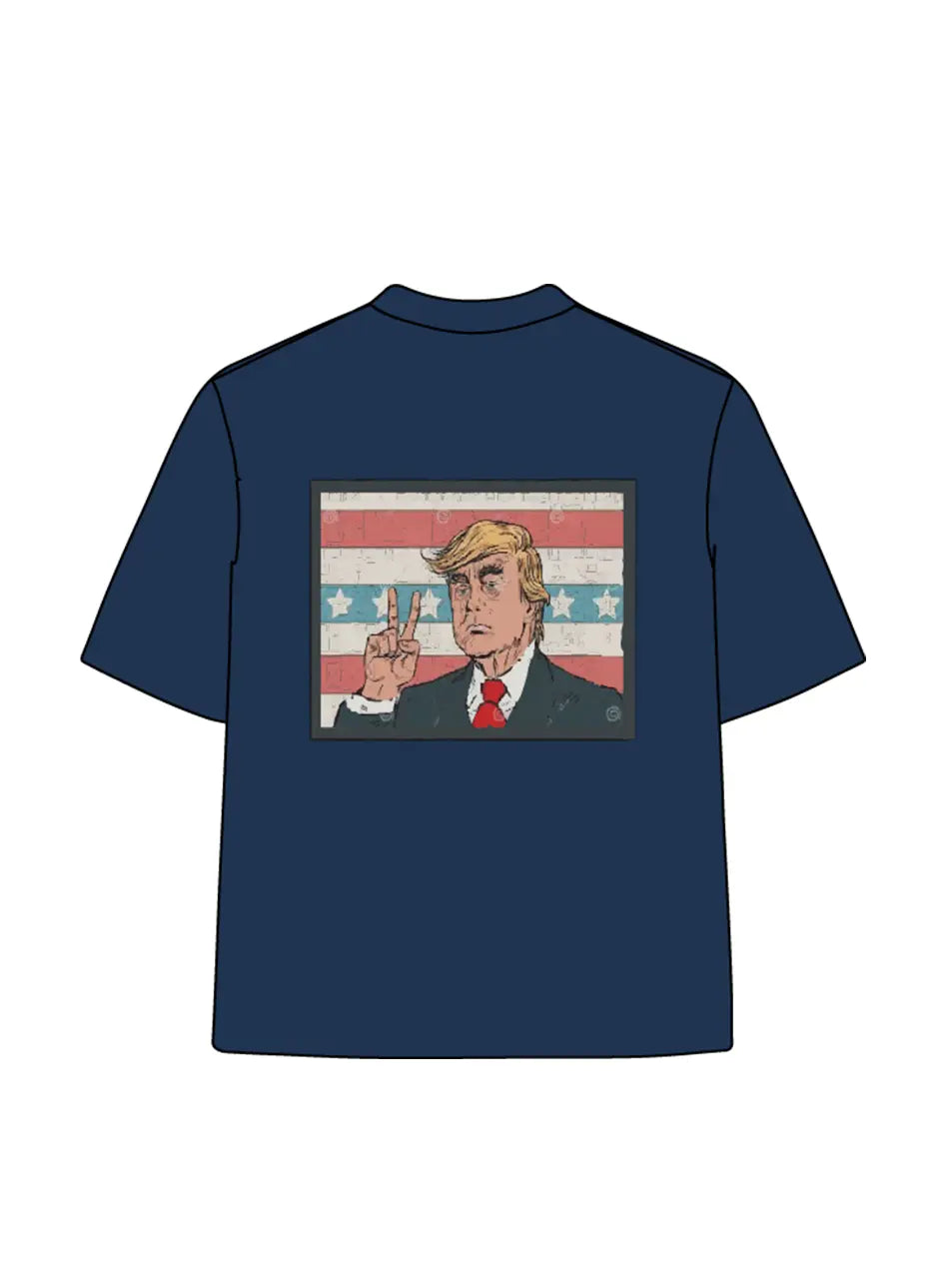 270g Cotton MAGA Printed Wash Old T-shirt for Independence Day Emma Bridess