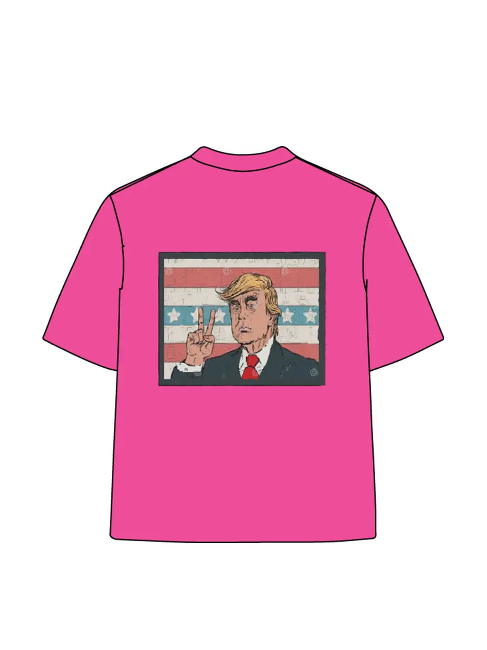 270g Cotton MAGA Printed Wash Old T-shirt for Independence Day Emma Bridess