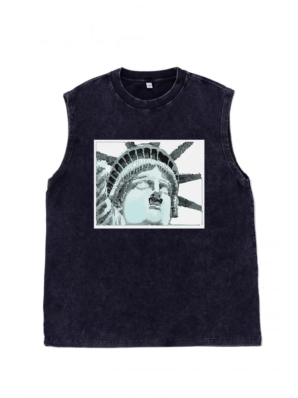 230g Cotton NYC Printed Wash Old Sleeveless T-shirt Emma Bridess