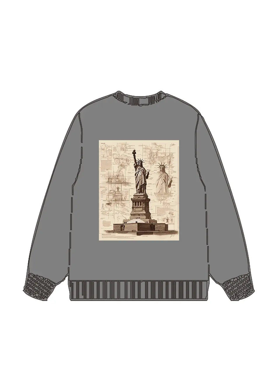 350g Cotton Printed Wash Old Sweatshirt Emma Bridess