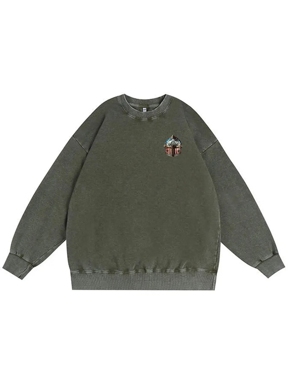 350g Cotton Printed Wash Old Sweatshirt Emma Bridess