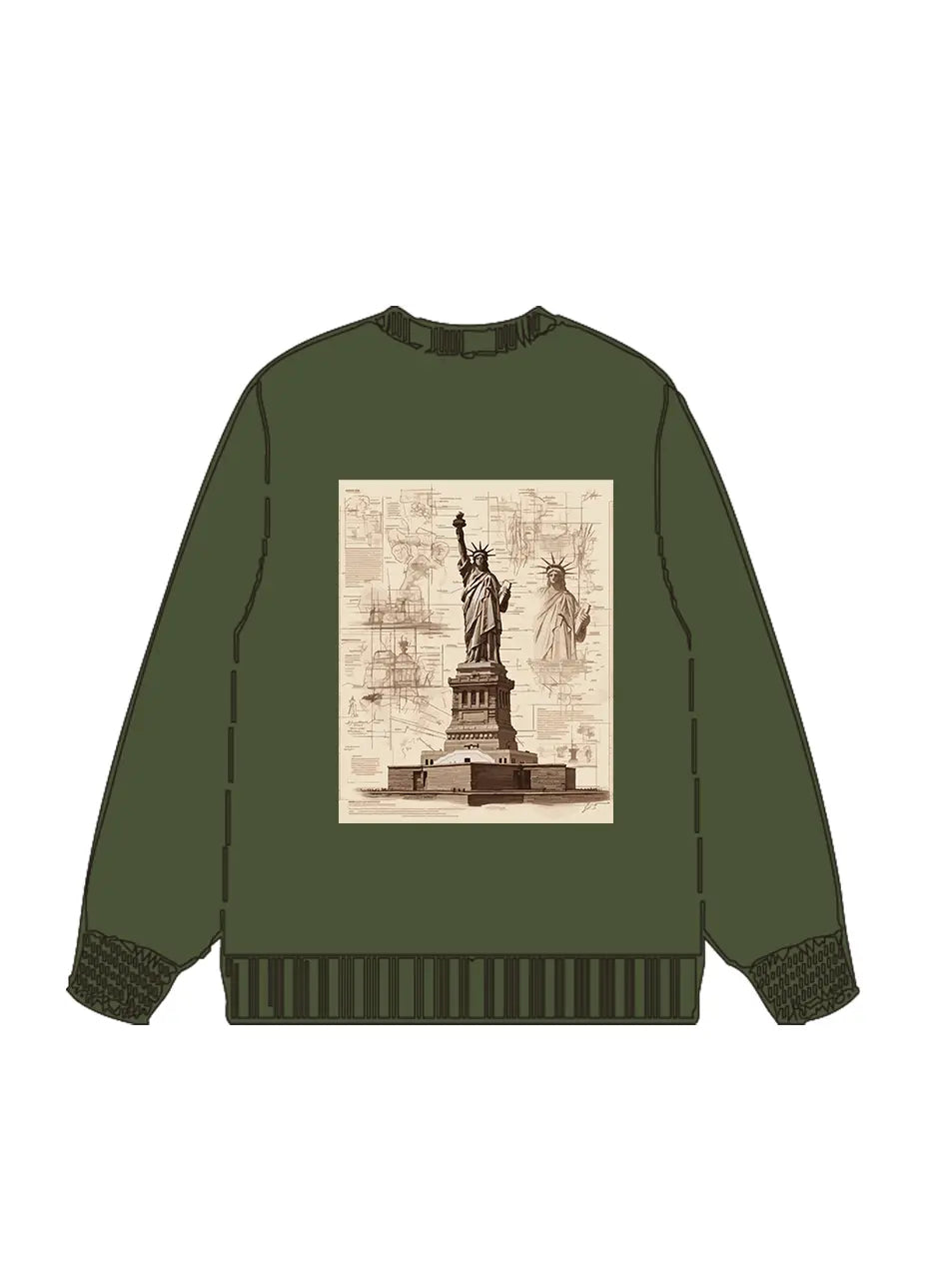 350g Cotton Printed Wash Old Sweatshirt Emma Bridess