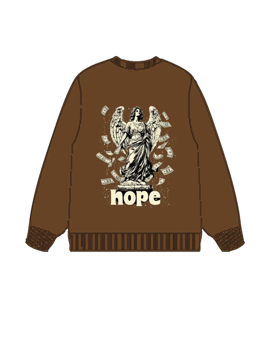 350g Cotton Printed Wash Old Sweatshirt Emma Bridess