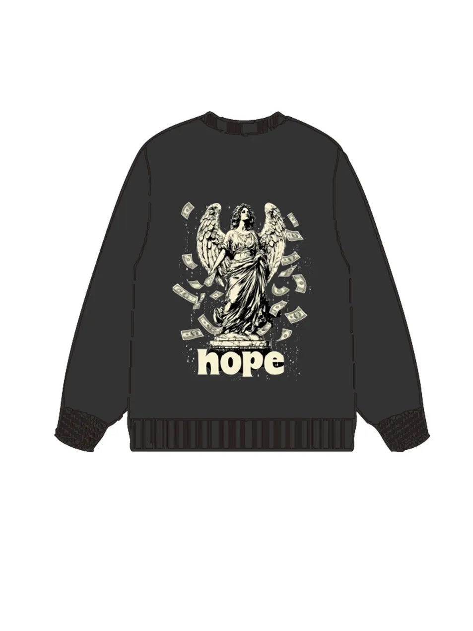 350g Cotton Printed Wash Old Sweatshirt Emma Bridess