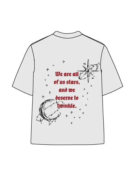 270g Cotton Cyberpunk Interstellar Liquid Metal Wash Old T-shirt Emma Bridess