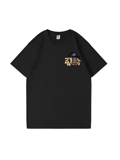 270g Cotton Cartoon Hip-hop Wash Old T-shirt Emma Bridess