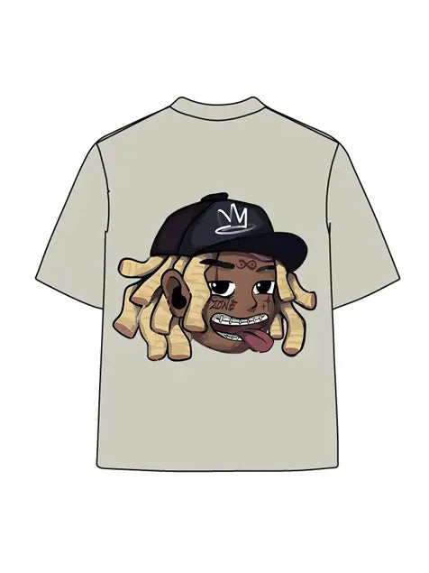 270g Cotton Cartoon Hip-hop Wash Old T-shirt Emma Bridess