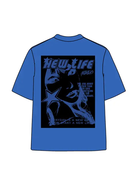 270g Cotton Animation Girl Stars Wash Old T-shirt Emma Bridess