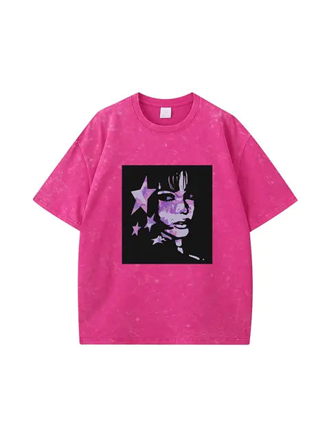 270g Vintage New Life Start Wash Old T-shirt Emma Bridess