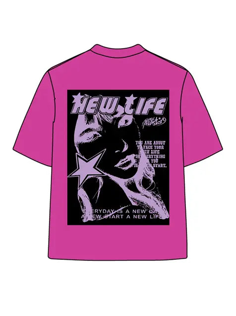 270g Vintage New Life Start Wash Old T-shirt Emma Bridess