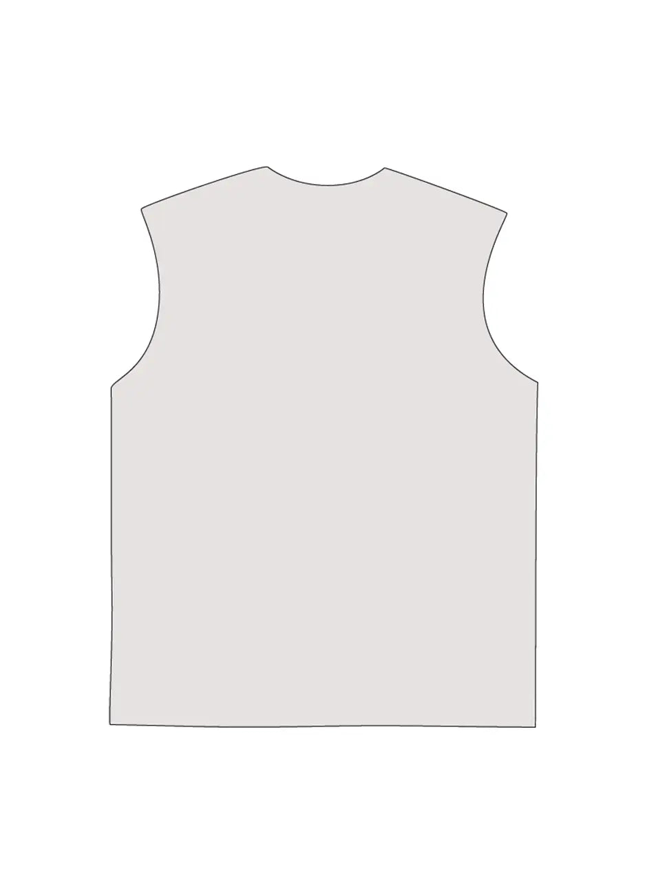 230g Cotton Cartoon Devil Wash Old Sleeveless T-shirt Emma Bridess