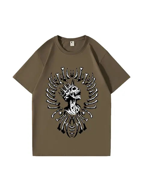 270g King Leoric Potion Printed Wash Old T-shirt Emma Bridess